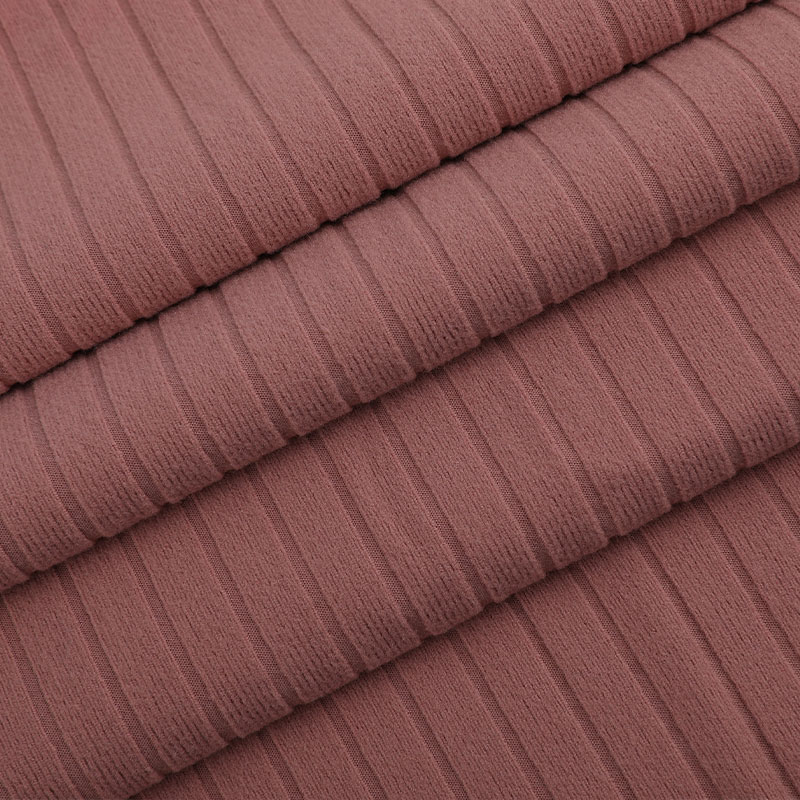 بافتنی دنده ای راه راه 100D/96F + 40D اسپندکس